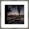 Lakeside Sunrise Framed Print