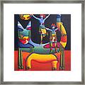 Landscape Cat Balance  Harmony Framed Print