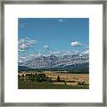 Landscape In The Alberta Rockies Framed Print