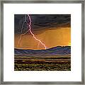Landscape Usa Artistic Lightning Framed Print