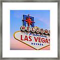 Las Vegas Sign Isolated Framed Print