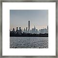 Late Afternoon - Central Park Reservoir Facing South Framed Print