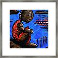 Lava And Water Framed Print