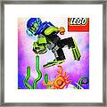 Lego Scuba Diver Framed Print