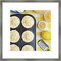 Lemon Cupcakes Framed Print