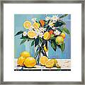Lemons And Daisies Framed Print