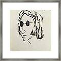 Lennon 12-10-80 Framed Print