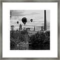 Lewiston Maine Hot Air Balloons Framed Print