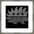 Libertarian Porcupine Greyed Out Tacti-cool Framed Print