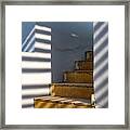 Light And Shadow Staircase Framed Print
