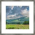 Light Play On The Mountains Framed Print