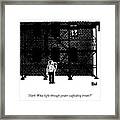 Light Through Yonder Scaffolding Framed Print