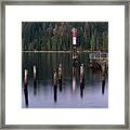 Lighthouse At Barnet Marine Park Framed Print