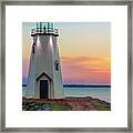 Lighthouse At Day's End #2 Framed Print