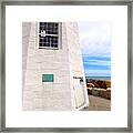 Lighthouse In Scituate Framed Print