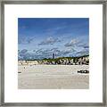 Lighthouse In The Distance Framed Print