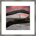 Lighthouse Sunset - Morris Island Lighthouse Framed Print