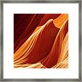 Like Water On Stone - Antelope Canyon, Arizona Framed Print