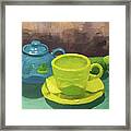 Lil' Blue Teapot Framed Print