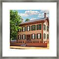 Lincoln's Home - Springfield, Illinois Framed Print