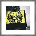 Lion In Madrid Framed Print