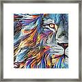 Lion - King Of The Colors Framed Print