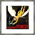 Liquore Poncio Lupacchioli Advertising Poster Framed Print