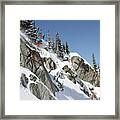Little Cottonwood Canyon Skier - Alta Backcountry, Utah - Img_0471 Framed Print