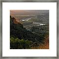 Little Missouri River Sunset Framed Print