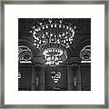 Liverpool. St. Georges Hall. Chandlier. Framed Print