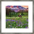 Lone Cowboy Framed Print