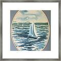 Sailing On Long Island Sound With Lorraine Ludwig Framed Print