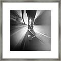 Longboarding With Lighthleaks Framed Print