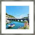 Looe Bridge In Cornwall Framed Print