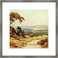Looking Down On Monterey And The Bay, California 1914 Framed Print
