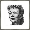 Loretta Young By Volpe Framed Print