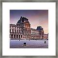 Louvre By Night Framed Print
