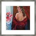 Lovely In Red Framed Print