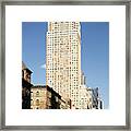 Low Angle View Of Buildings, Eighth Avenue, Manhattan, New York City, New York State, Usa Framed Print