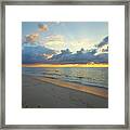 Low Clouds At Sunrise On The Jersey Shore Framed Print