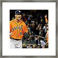 Luke Gregerson And Luis Valbuena Framed Print