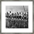 Lunch Atop A Skyscraper, New York Construction, 1932 Framed Print