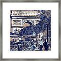 Lunch On The Champs Elysees Framed Print