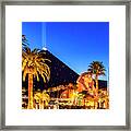 Luxor Pyramid And Sphinx Of Giza, Las Vegas Framed Print