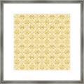 Luxury Seamless Floral Pattern - Buff Framed Print