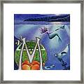 M Is For Monk Seal Framed Print
