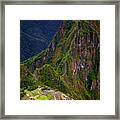Machu Picchu And Huayna Picchu Framed Print Machu Picchu And Huayna Picchu Framed Print