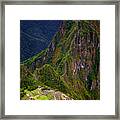 Machu Picchu And Huayna Picchu Framed Print