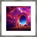 Magical Portal 03 Colorful Galaxy Framed Print
