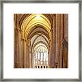 Majestic Gothic Cathedral In Portugal Framed Print
